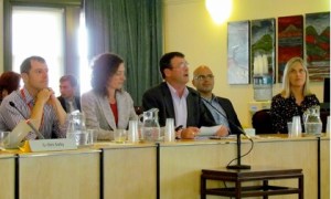 The City Vision members of the Local Board addressing the Governing Body (Photo: Cr Cathy Casey)