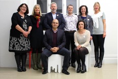 l to r: (back row) Deborah Yates, Greg Moyle, Christopher Dempsey, Deputy Chair Pippa Coom, Renee Tanner, (front row) Vernon Tava, Kaye Glamuzina