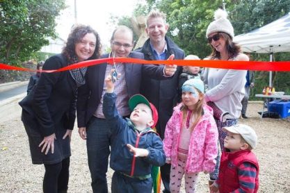 cut ribbon Costley